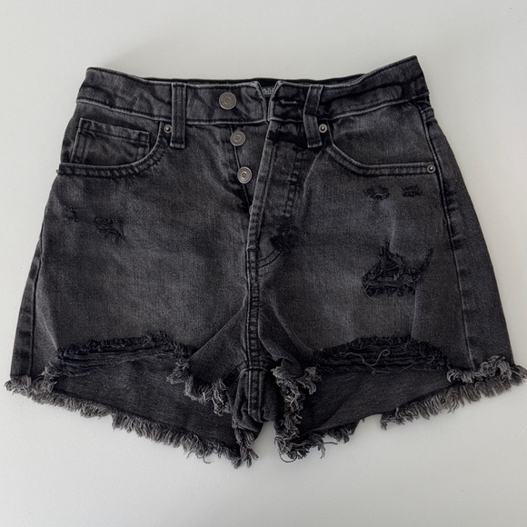 wild fable Pants - Wild Fable Charcoal Distressed Jean Shorts